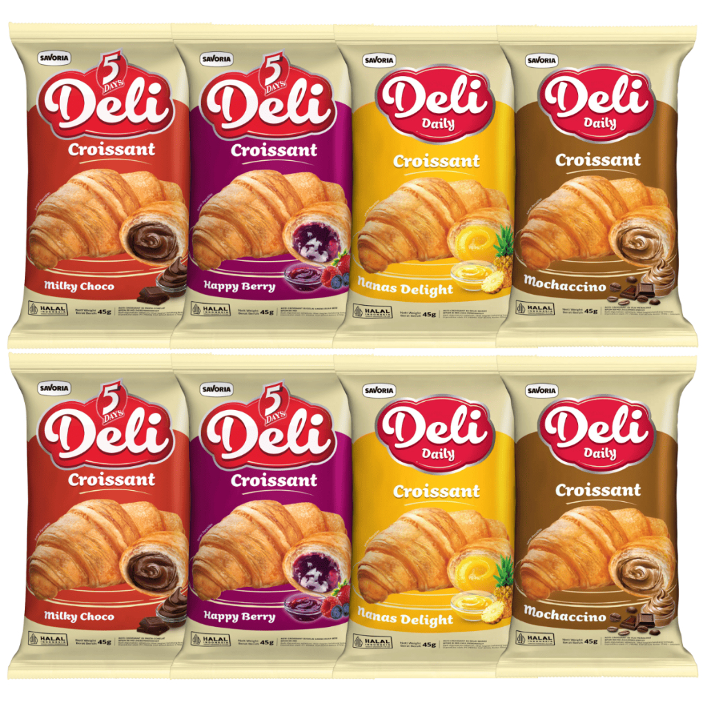 Jual 5 DAYS DELI CROISSANT Kroisan Roti Puff Pastry Rasa Coklat ...