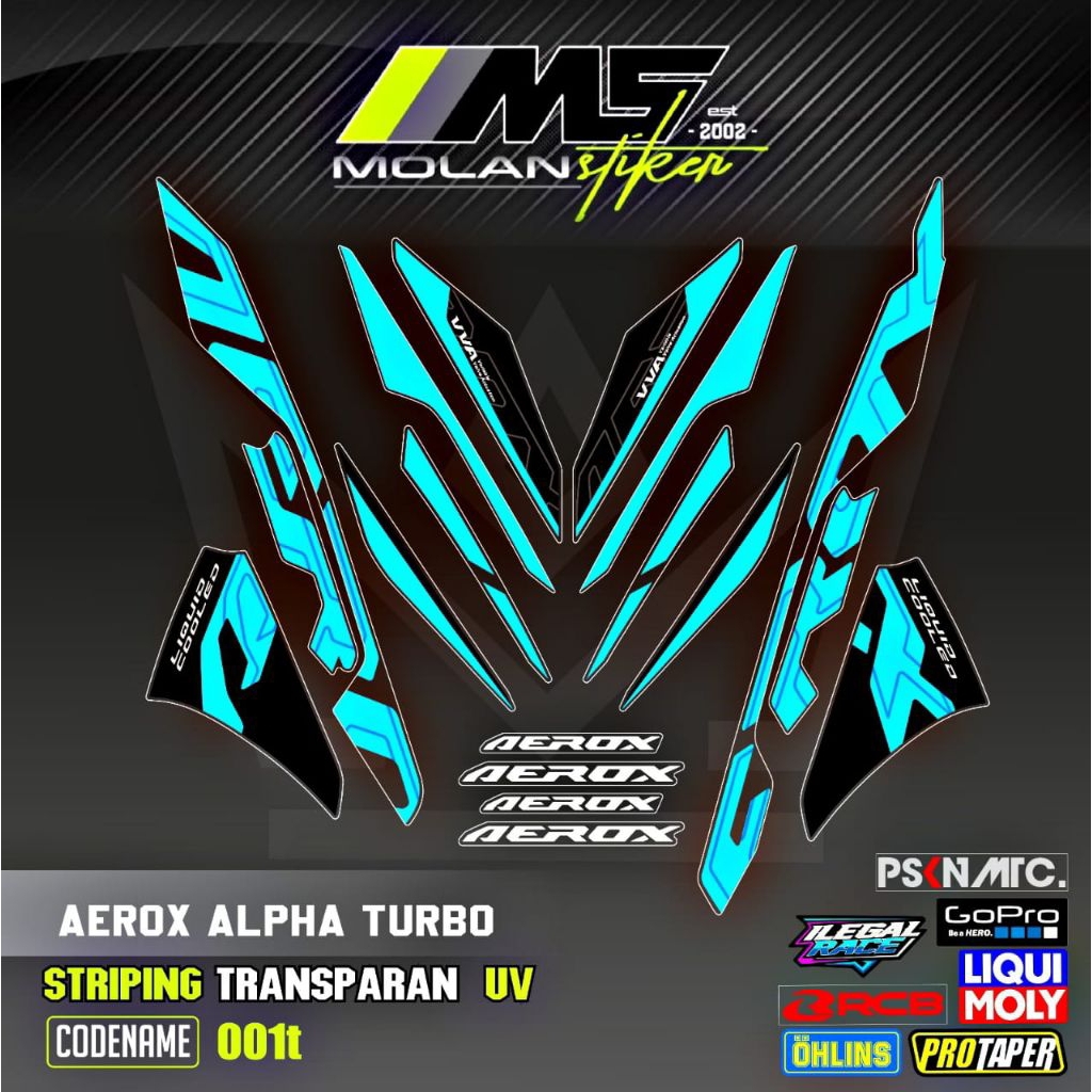 Jual Decal Sticker Striping Variasi Transparan Uv All New Aerox Alpha ...