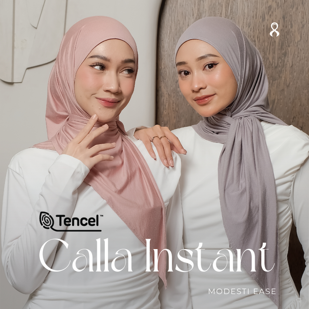 Jual MODESTI Ease | CALLA Instant Segitiga | Hijab Instant | Tencel ...
