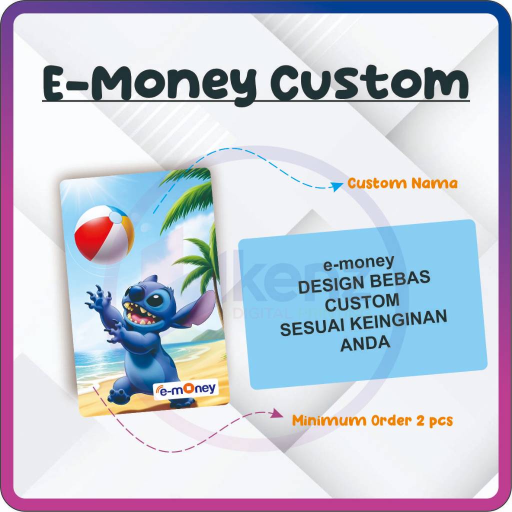 Jual [KenZ Printing] Custom Kartu E-Toll E-money Mandiri / Flazz BCA ...