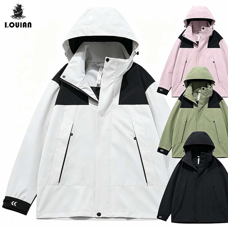 jaket casual pria Jaket Waterproof  Hiking Gunung Windbreaker Outdoor jaket outdoor pria zipper waterproof