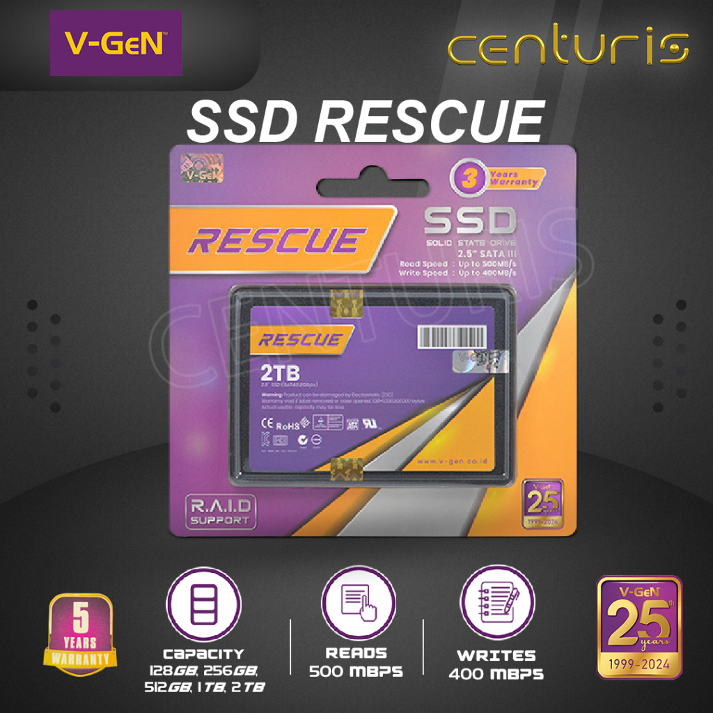 Jual SSD Rescue V-GeN SATA 3 128GB, 256GB, 512GB | Shopee Indonesia