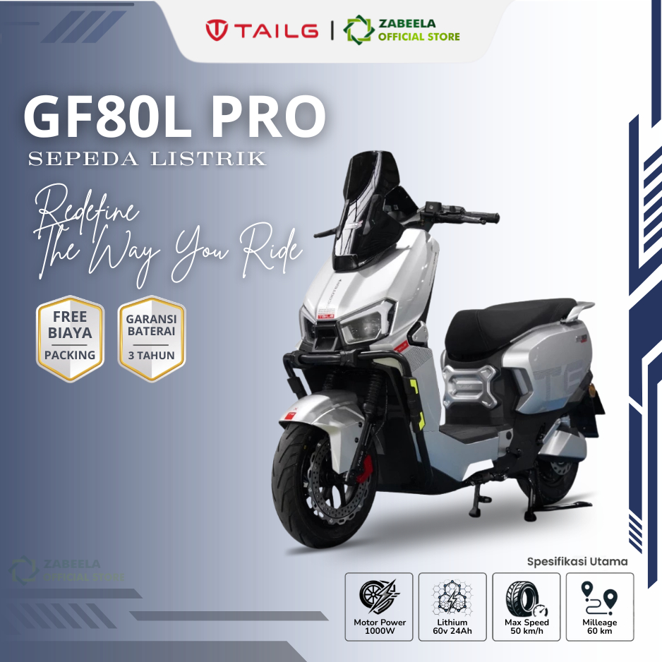 Sepeda Listrik TAILG GF80L PRO - Lithium Battery