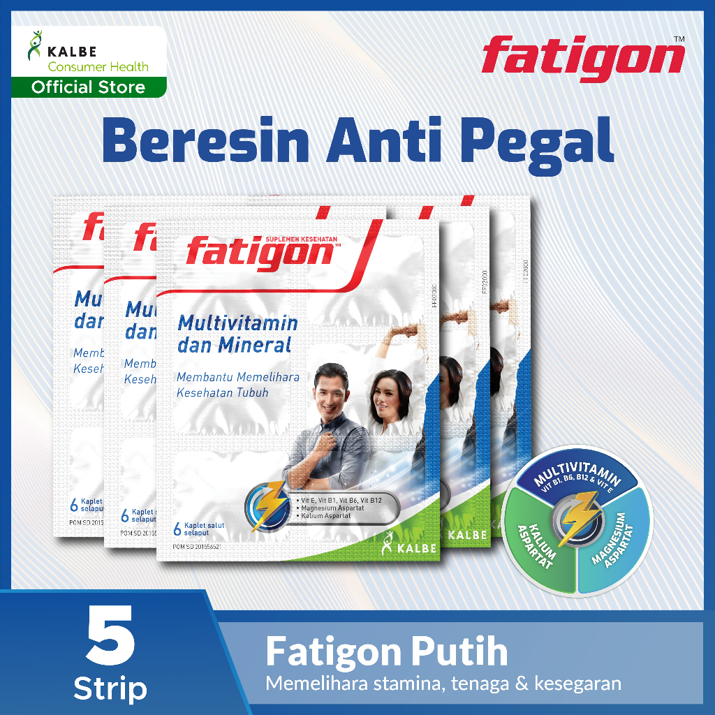 Fatigon Multivitamin 5 Strip (@6 kaplet)