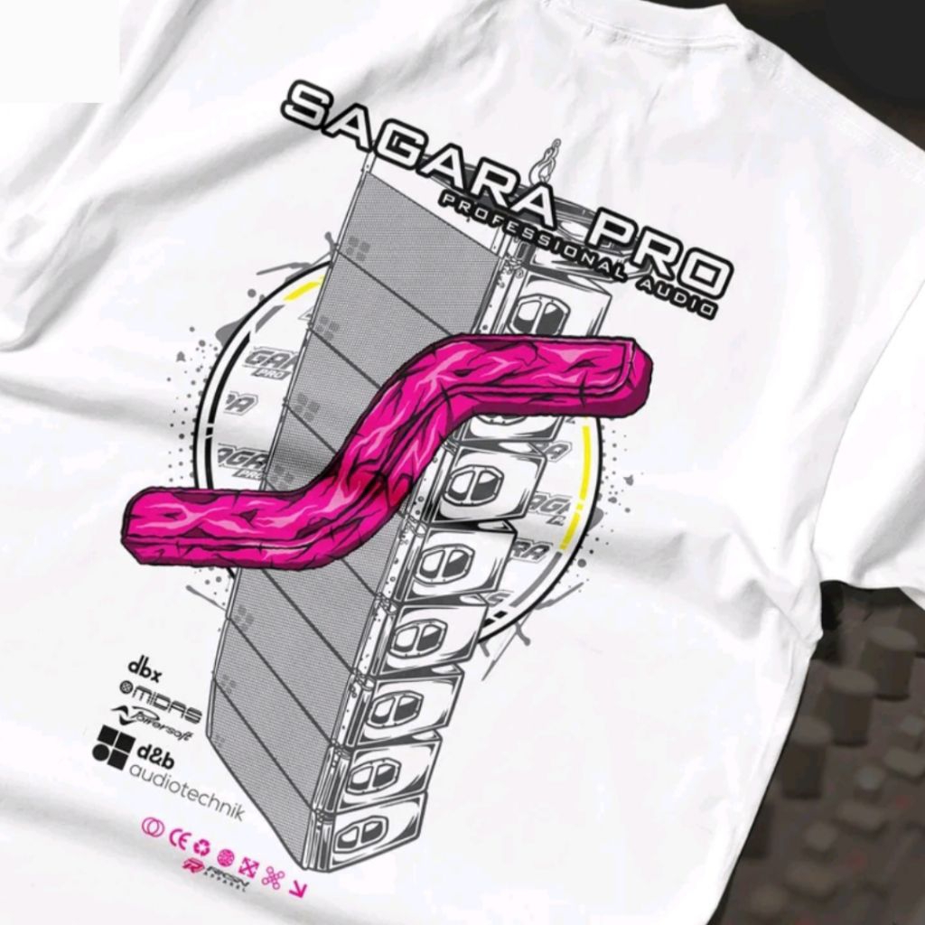 Jual Kaos Sagara Pro Audio V2 Baju T-shirt Sound System Madiun Pria ...