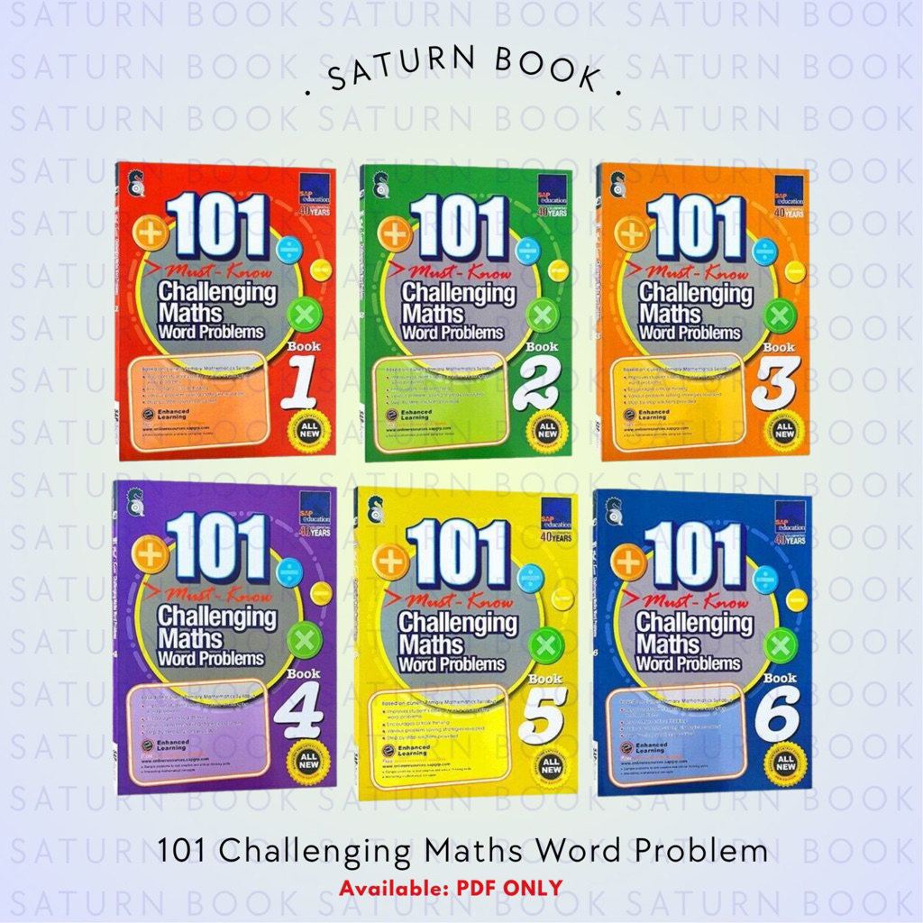 Jual Challenging Maths Word Problems Primary 1-6 | Shopee Indonesia