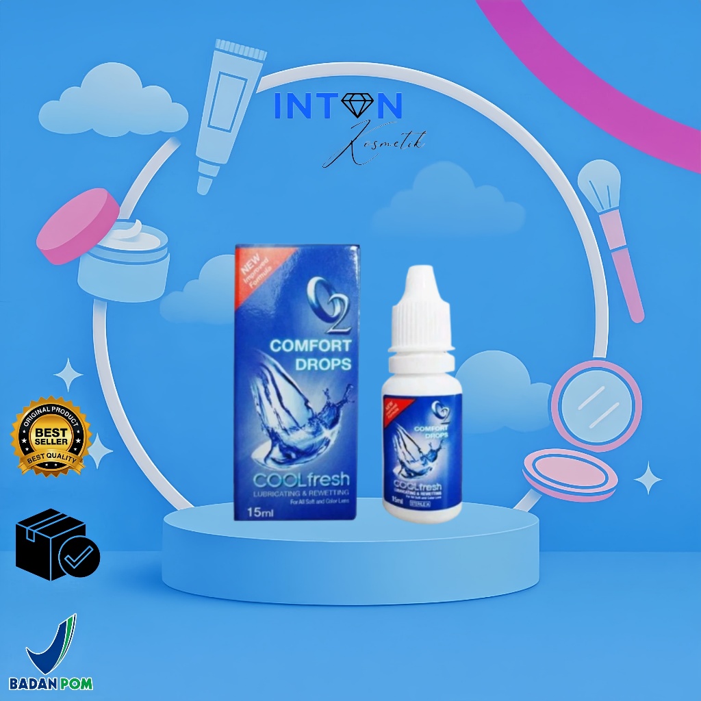 Jual O2 Comfort Drops Cool Fresh 15ml Melembabkan Mata, Segarkan Instan ...