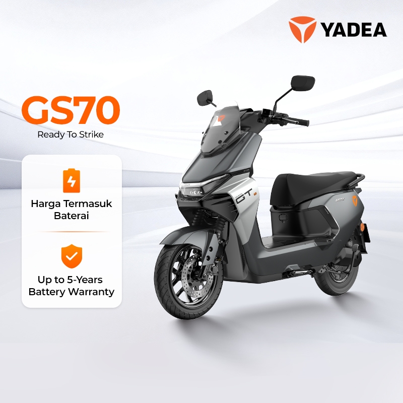 Jual [NEW] Yadea GS70 | Mecha-Bionic Design | Up to 100+ Km Range ...
