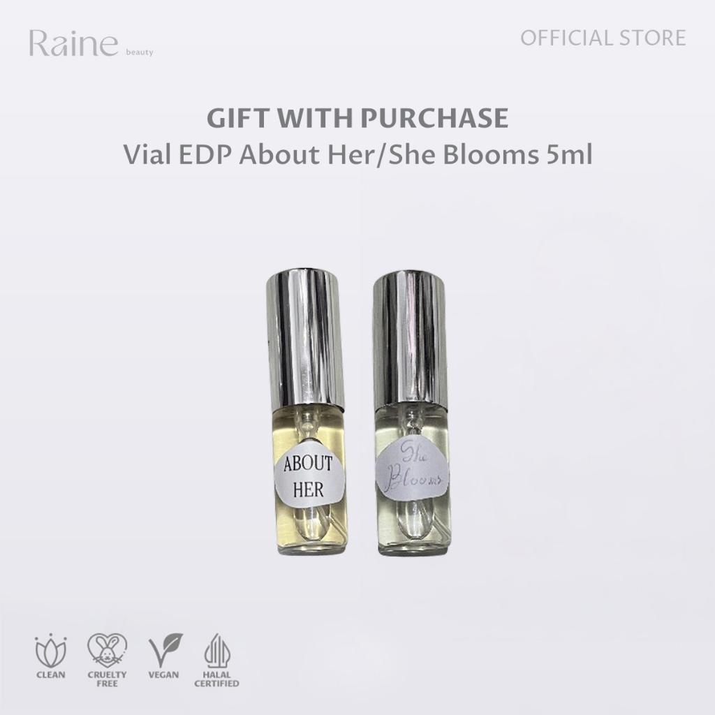 Jual [GIFT] RAINE BEAUTY EAU DE PARFUM ABOUT HER/SHE BLOOMS VIAL 5 ML ...