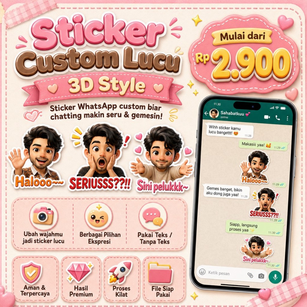 Jual Sticker Wa Terlengkap & Harga Terbaru Agustus 2026 | Shopee Indonesia