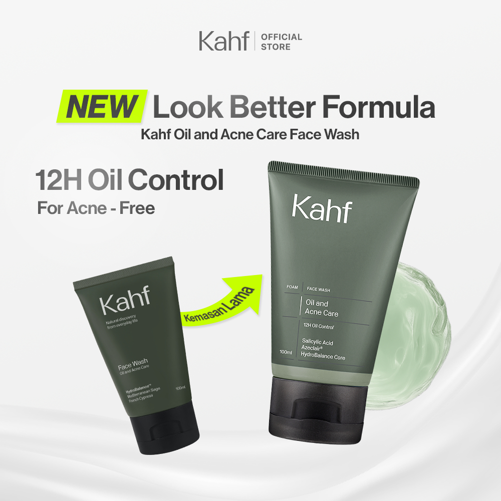 (BPOM) KAHF Skincare Cowok Halal Face Wash /sabun wajah KAHF Acne Fight and Relaxing |  200 ml