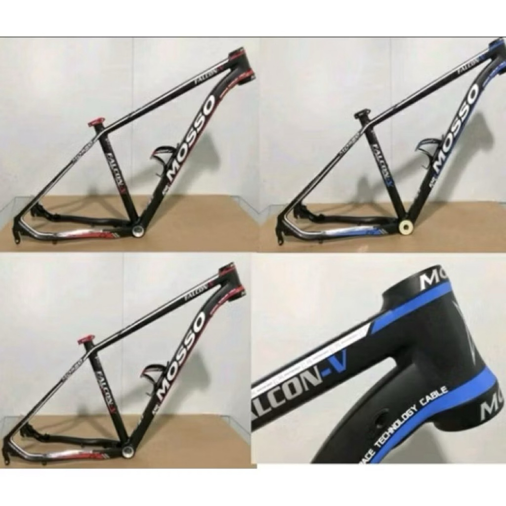 Jual FRAME MOSSO FALCON V 7559 XC 27.5 PLUS HEAD SET BLACK RAINBOW ...