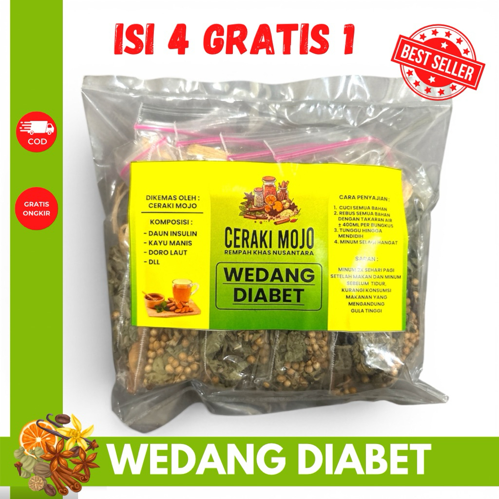 Rempah Jamu Mojo Wedang Diabetes Penurun Gula Darah JSR Alami
