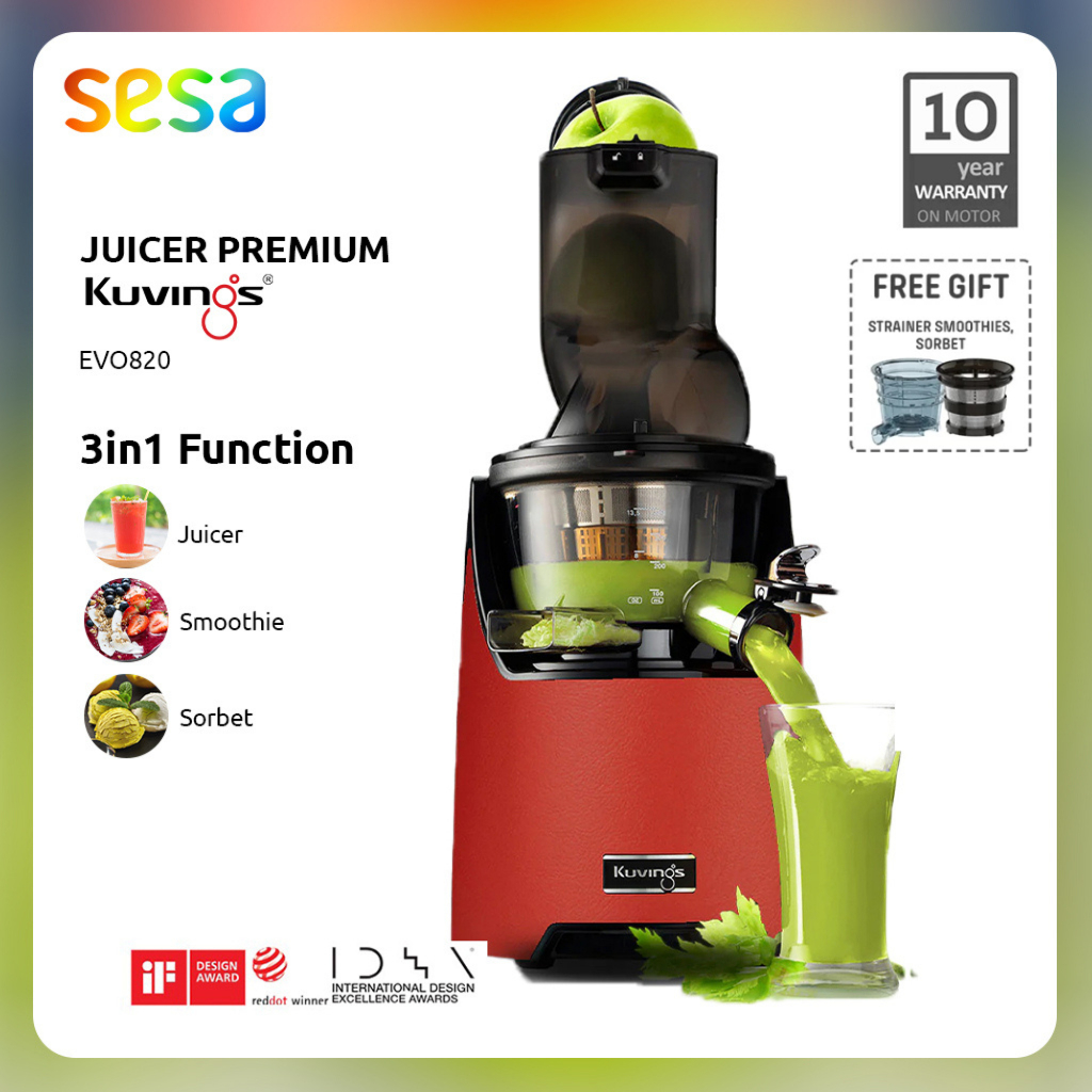 Jual Kuvings Whole Slow Juicer EVO820 Matt Dark Red - Juicer