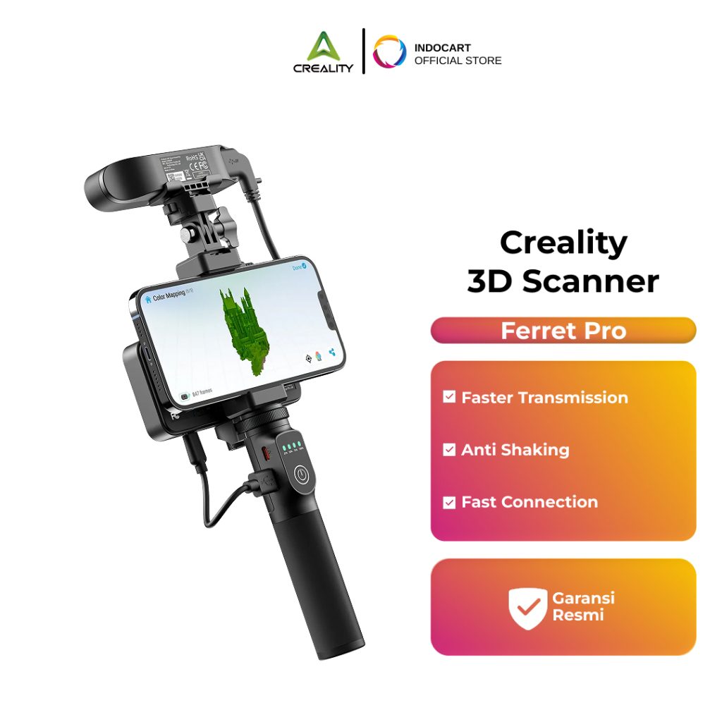 Jual Creality CR Scan Ferret Pro 3D Scanner Portable with 24-bit Full ...