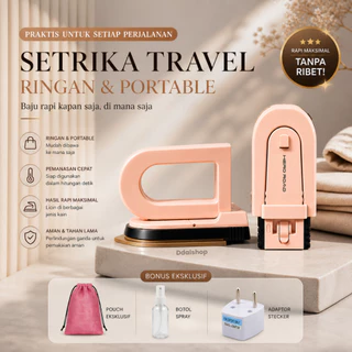 Setrika Mini Lipat Otomatis Portabel Traveling