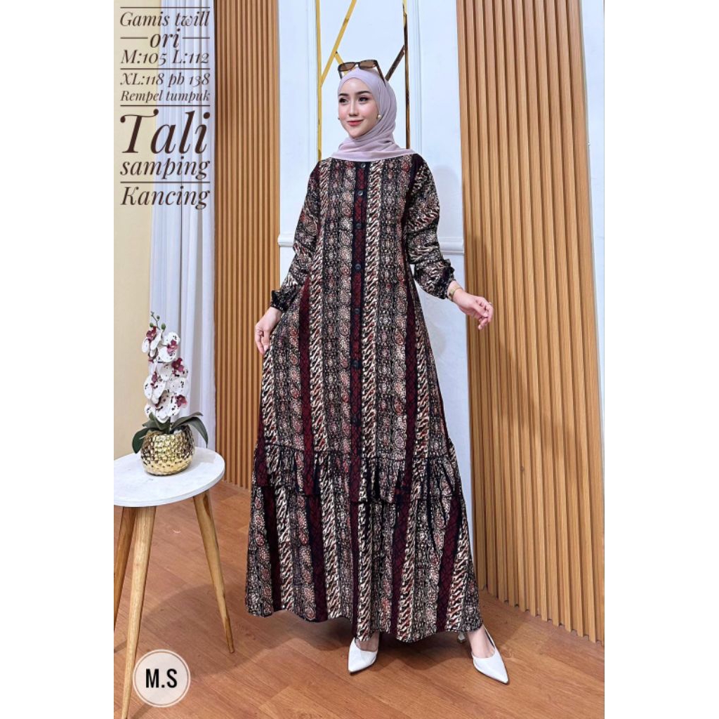 Gamis Twill Ori Shopee Indonesia 9