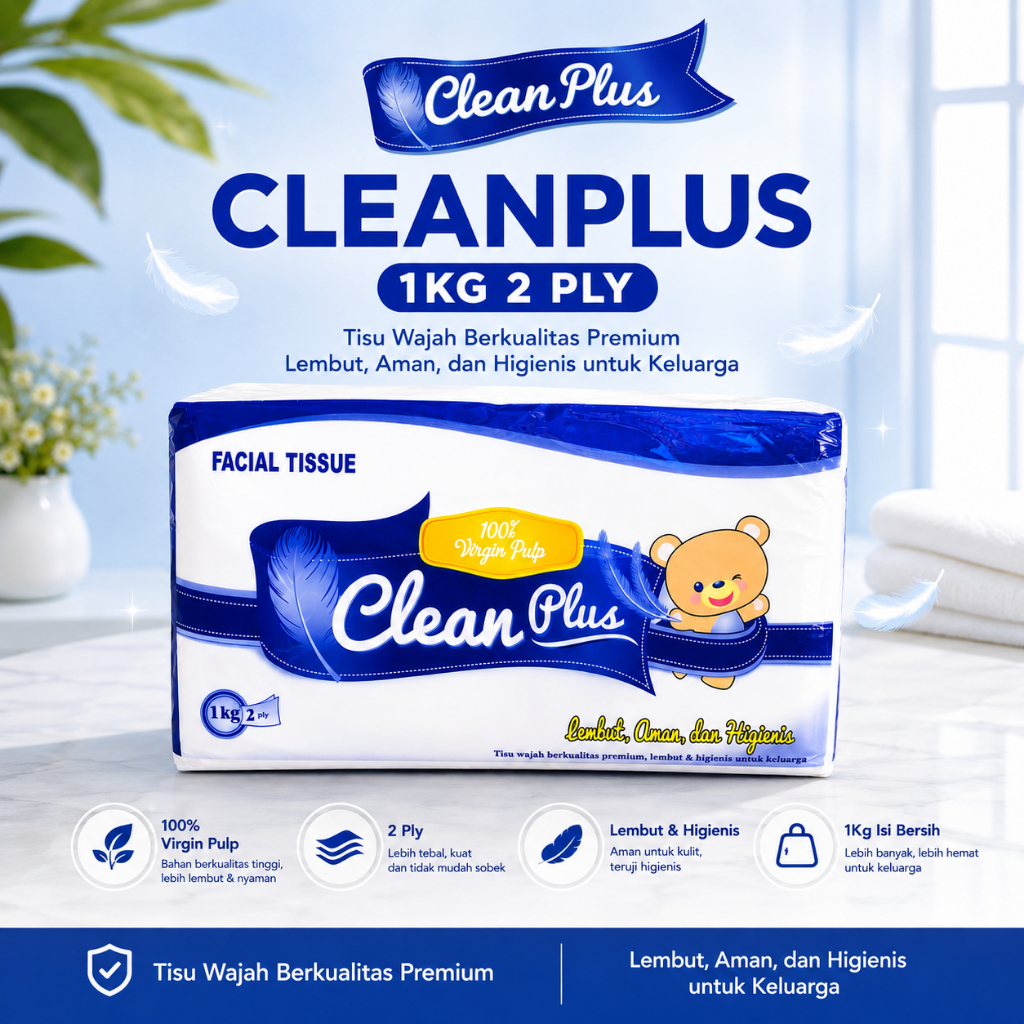 Jual Tisu Cleanplus 1kg/2Ply-Halus Dan Lembut | Shopee Indonesia