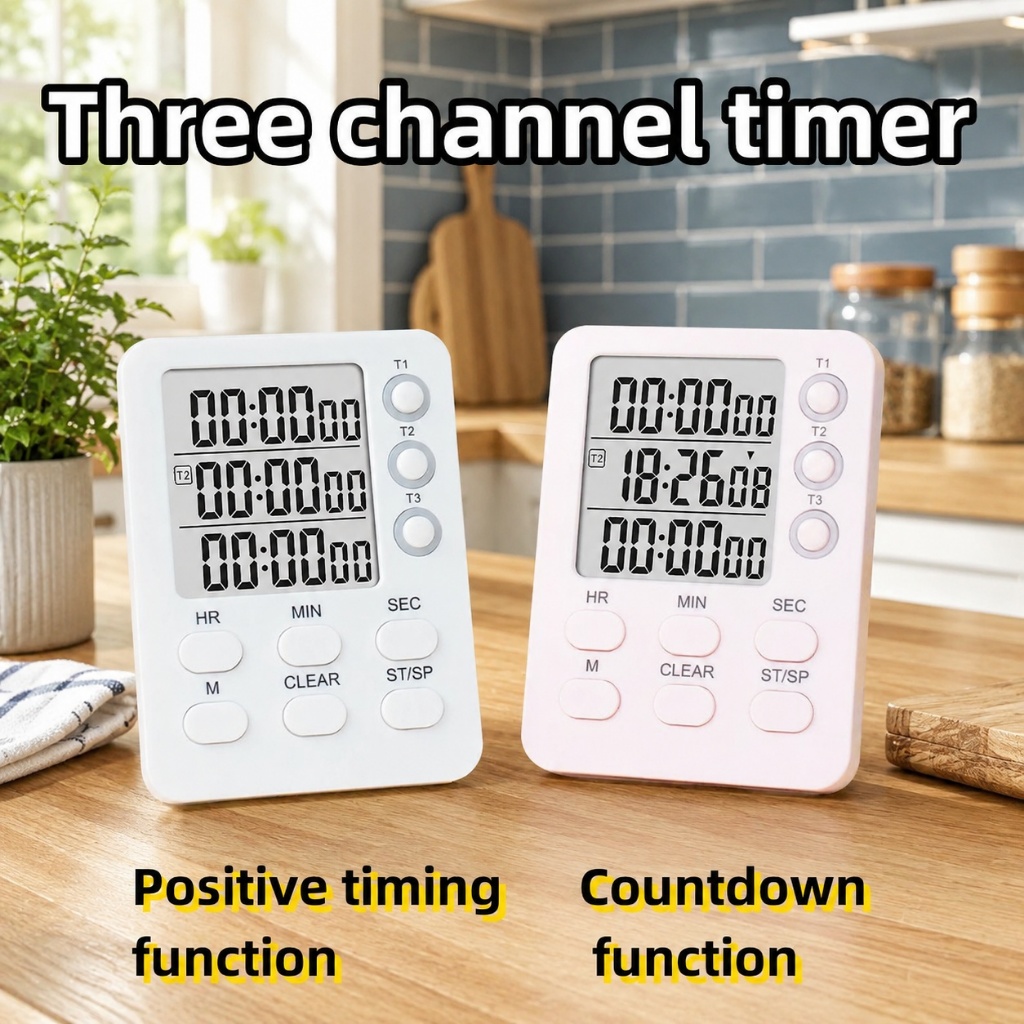 Jual Timer Tampilan 3 Grup, Hitung Maju & Mundur, Berjalan Senyap ...