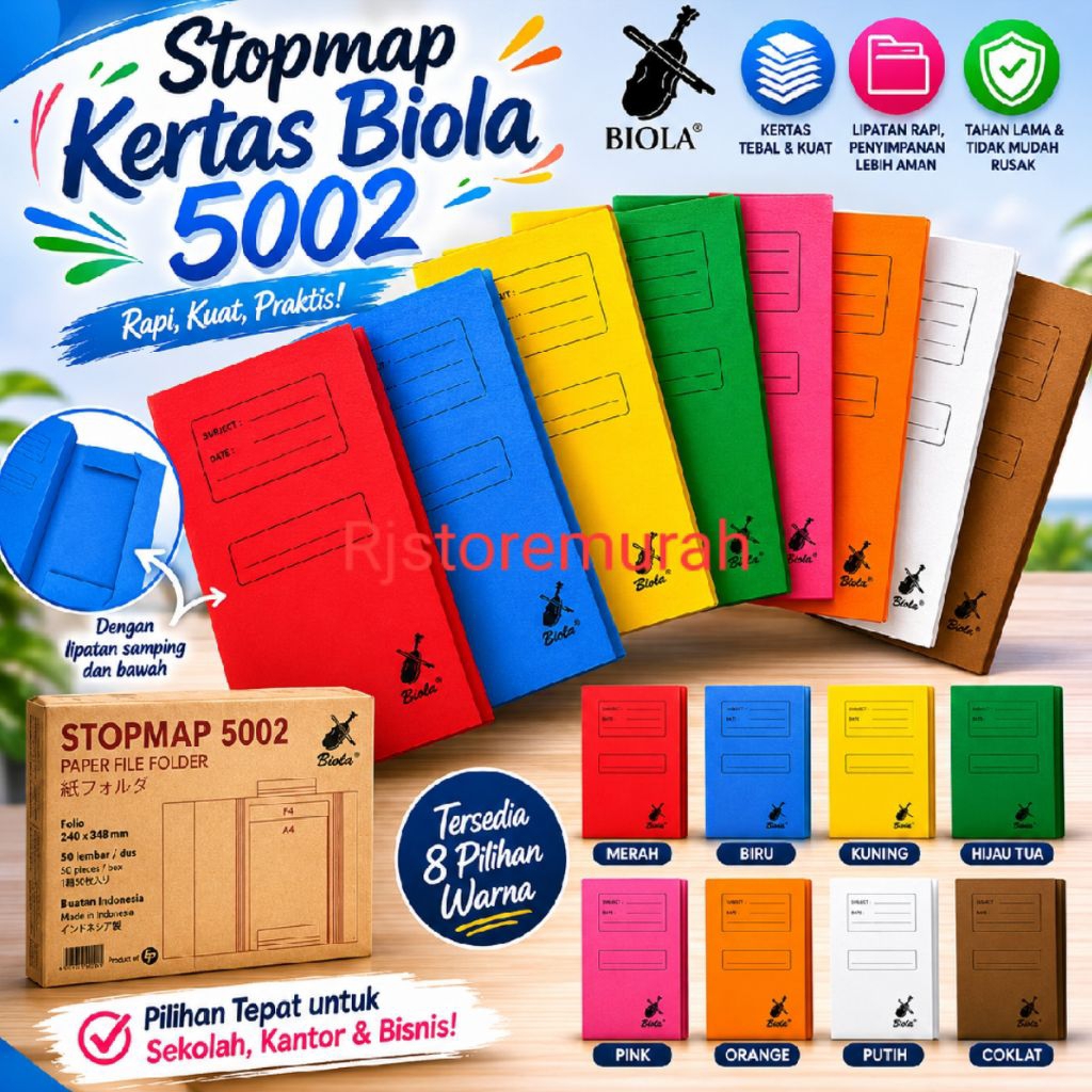 Jual Map Biola 5002/Stopmap biola 5002 ( 1pak/50pcs ) | Shopee Indonesia