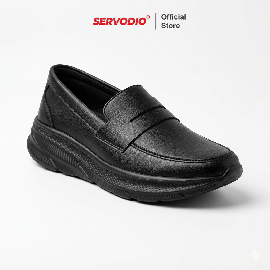 Jual Servodio Kalingga Full Black - Sepatu Slip On Pria Wanita Casual ...