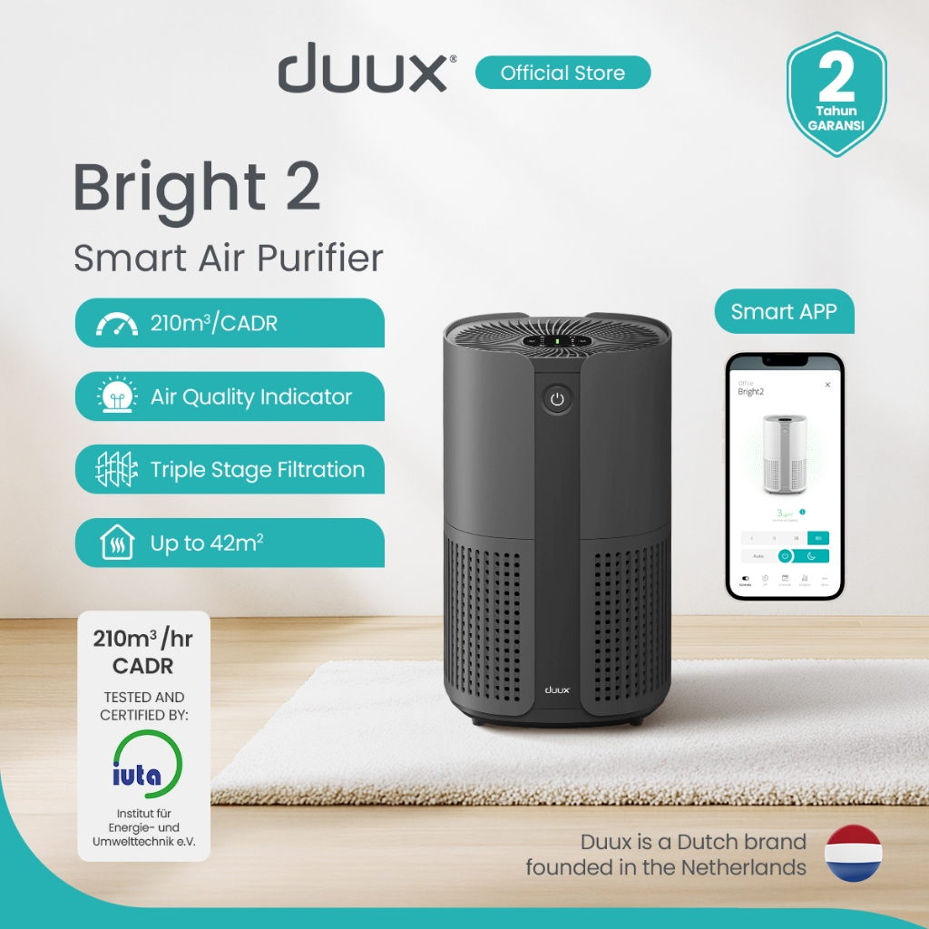 Duux Bright 2 Smart Air Purifier with HEPA 13