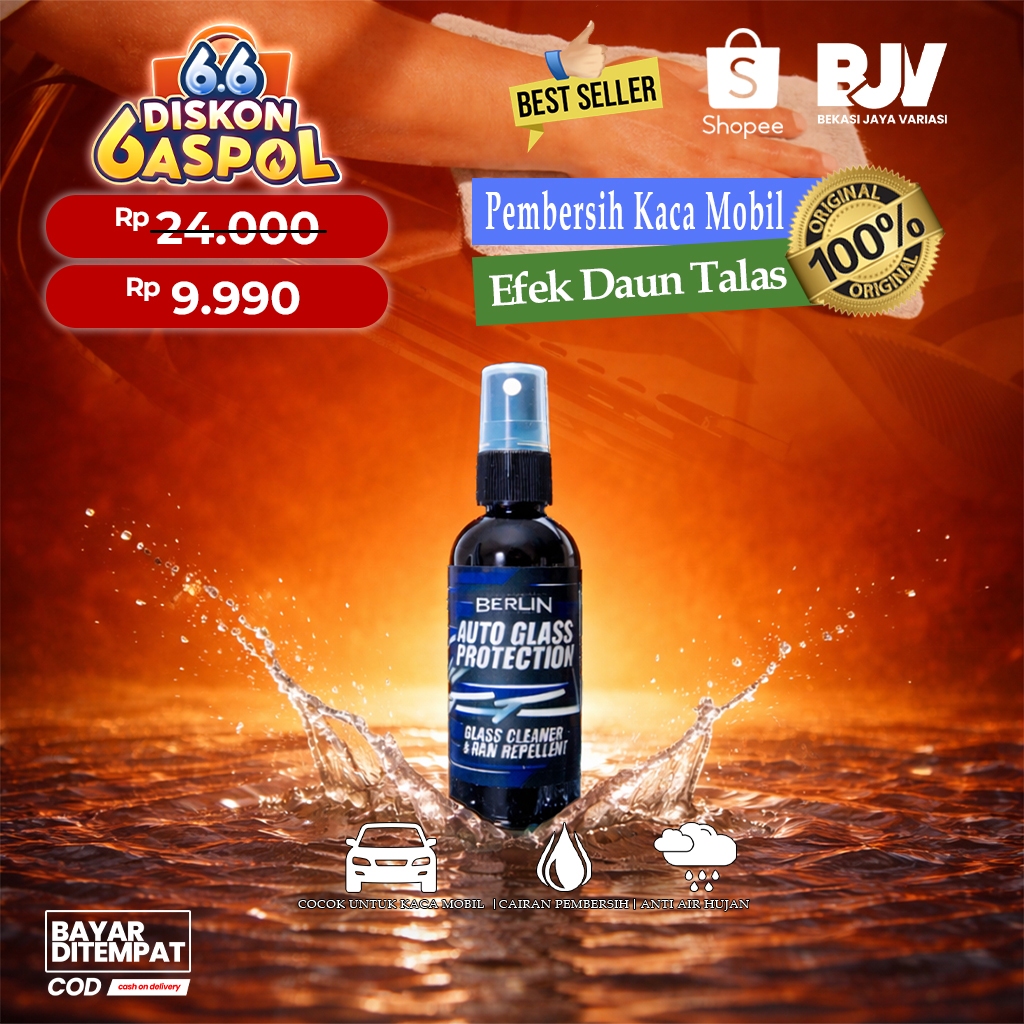 Jual Berlin Auto Glass Protection - Pembersih Kaca Mobil Efek Daun ...
