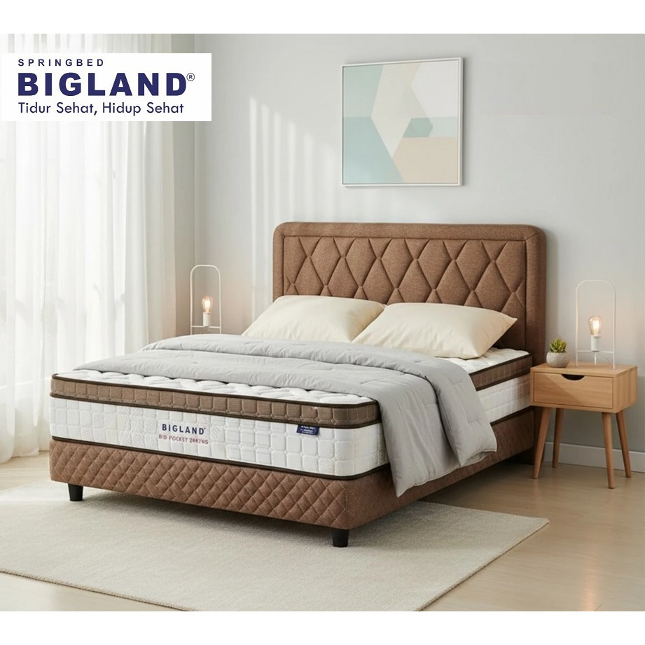 Jual Springbed Bigland Big Koil Big Pocket Fullset & Matras Only ...