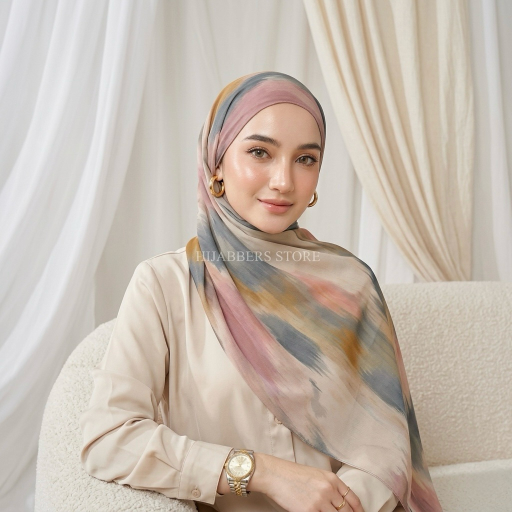 Pashmina Printing Sublime Hijab Jilbab Motif Ceruty Babydoll