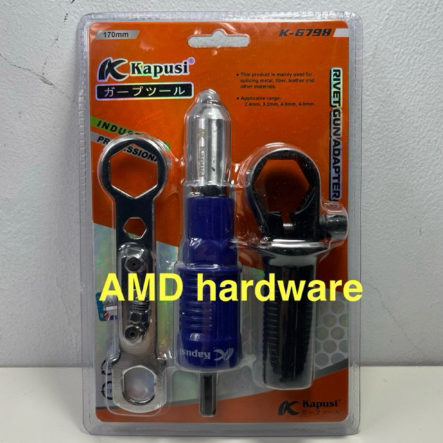 Jual ADAPTER RIVET MESIN BOR MENJADI TANG RIVETER Connector Paku Keling ...