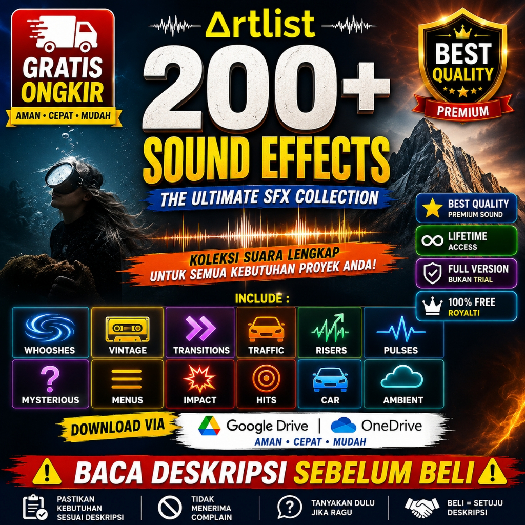 SFX - Artlist - 200+ Sound Effects - 301125