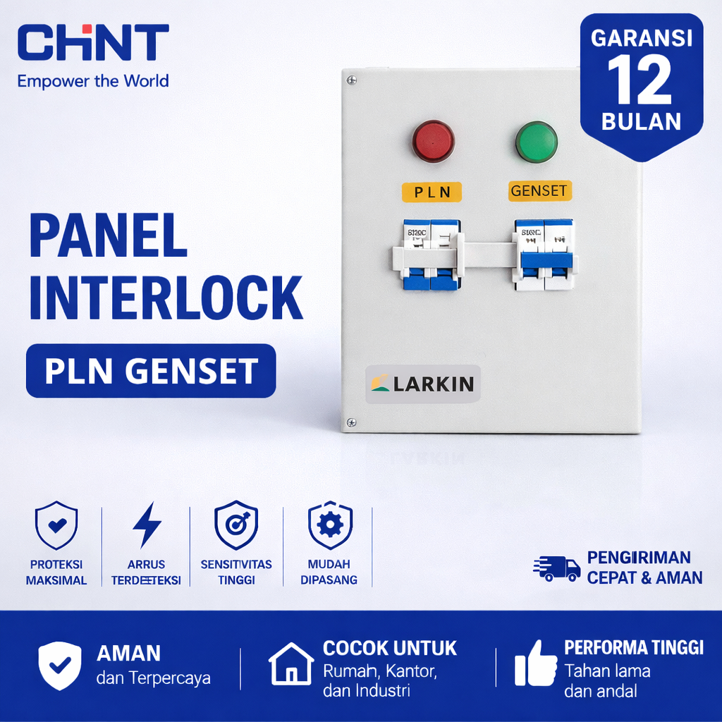 Jual PANEL INTERLOCK SWITCH PLN - GENSET 2P (PENGGANTI OHM SAKLAR ...