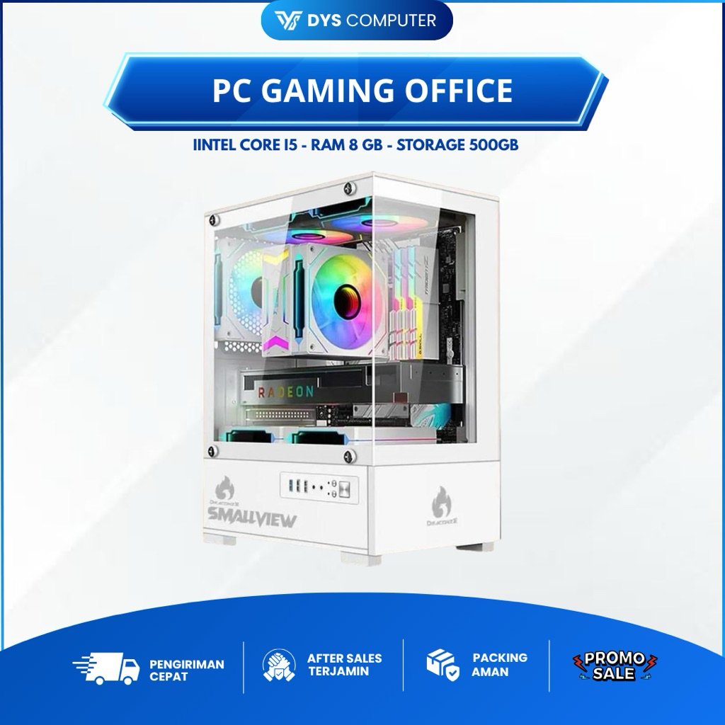 PC Gaming Desain Editing Online Shop I5 / 8GB / 500GB / SSD