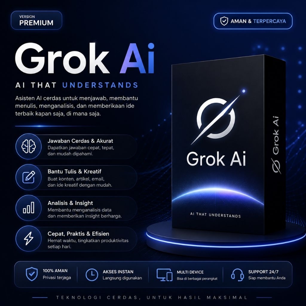 SUPERGROK AI PREMIUM PRIVATE FULL AKSES | PROSES CEPAT | DVMTECH