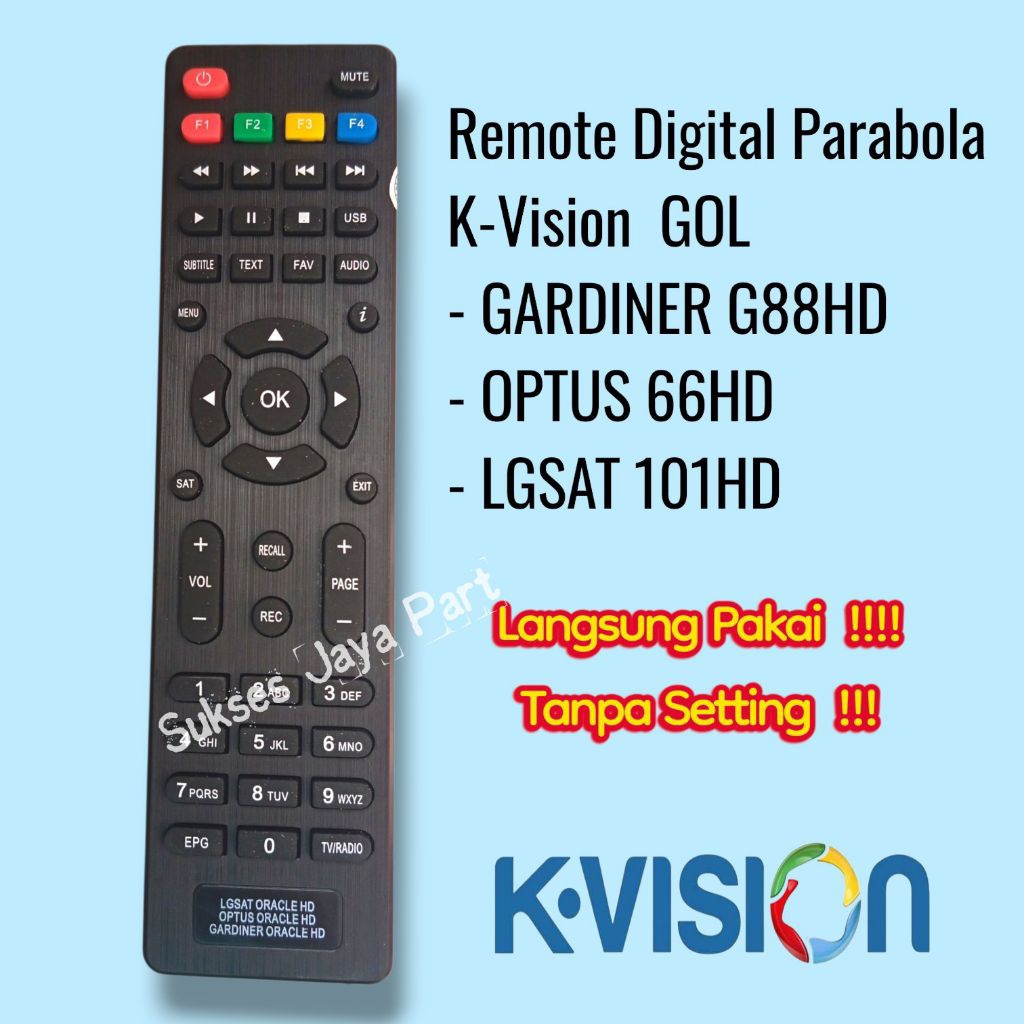 Jual Remote Receiver Gardiner Ottimo G-88HD K-Vision Optus K-Vision ...