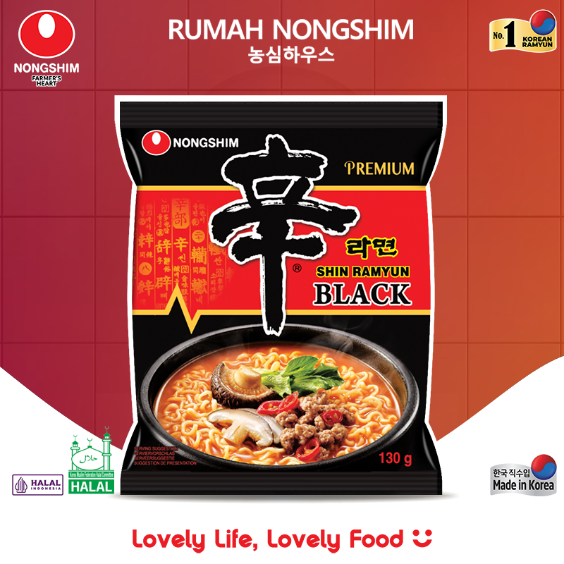 Jual SHIN BLACK 130 gram Premium Noodle Halal & Asli dari Korea ...