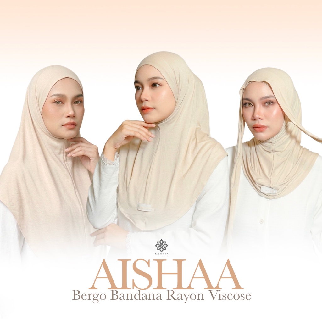 KANIYA - Bergo Aishaa Bando Spandex Rayon Viscose