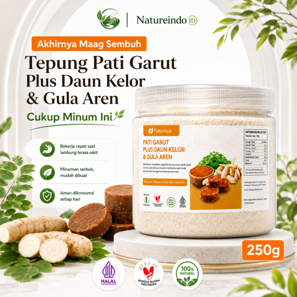 Solusi Ampuh Atasi Asam Lambung Tanpa Efek Samping - Naturaya Tenang Lambung 250g