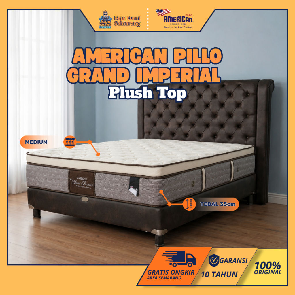 Jual Springbed American Pillo Grand Imperial Plush Top | Shopee Indonesia