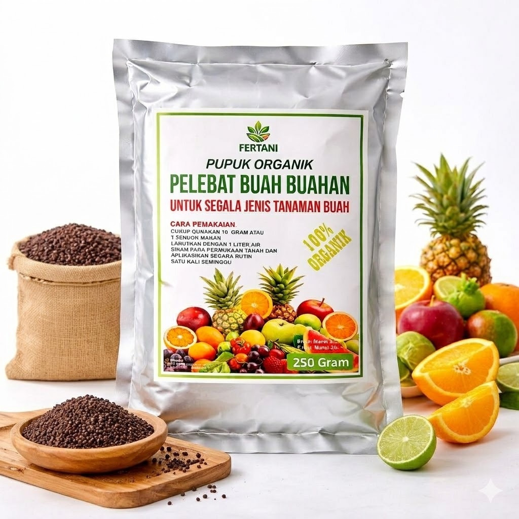 FERTANI Pupuk Organik Pelebat Segala Jenis Buah dan Tanaman - Nutrisi Perangsang Buah - 250 Gram