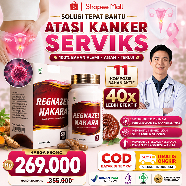 Obat Kanker Serviks Kanker Payudara dan Segala Benjolan - Regnazel Nakara Original