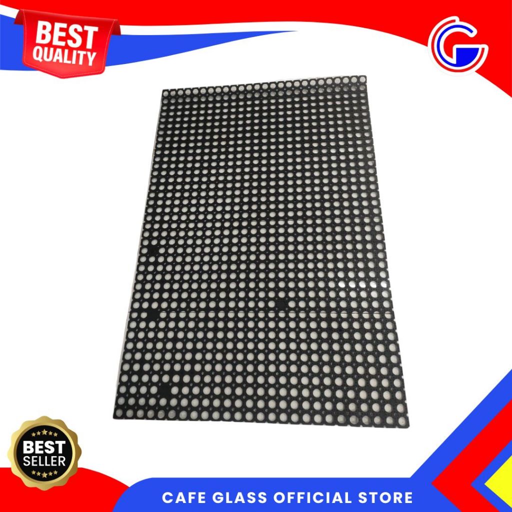 Keset Karet Anti Slip 50x150cm - Anti Jamur, Anti Bau, Anti Selip - Keset Ring Mat