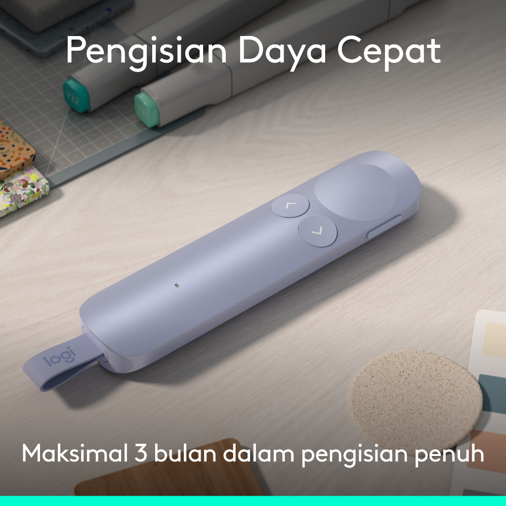 Logitech Spotlight 2 Remote Presentasi, Pengeklik Presentasi Nirkabel dengan Haptik, Penyorotan Digital, Tindakan yang Dapat Disesuaikan, Penunjuk Las (8)