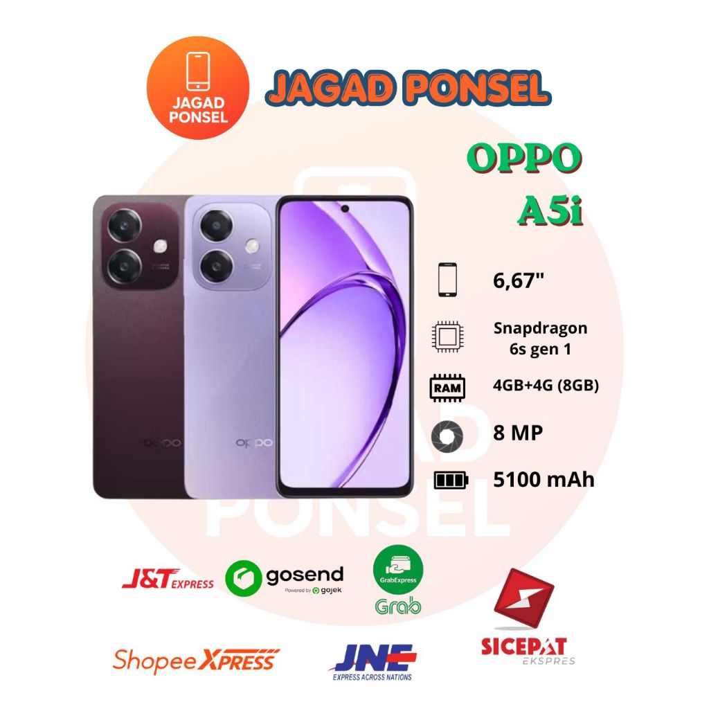 HP OPPO A5I 4/128GB OPPO A5 I RAM 4GB ROM 128GB RESMI OPPO INDONESIA