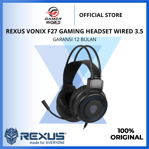 Jual REXUS VONIX F27 GAMING HEADSET WIRED AUDIO JACK 3.5MM | Shopee ...