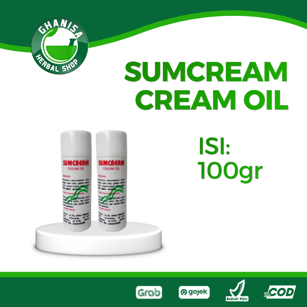 Jual SUMCREAM SUMBAWA CREAM OIL PIJAT DAN URUT MINYAK PEGAL LINU 100 ...