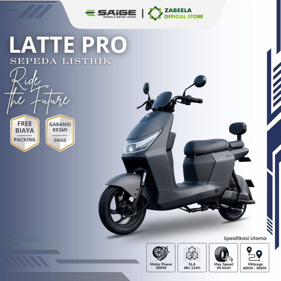 SAIGE LATTE PRO - Sepeda Listrik