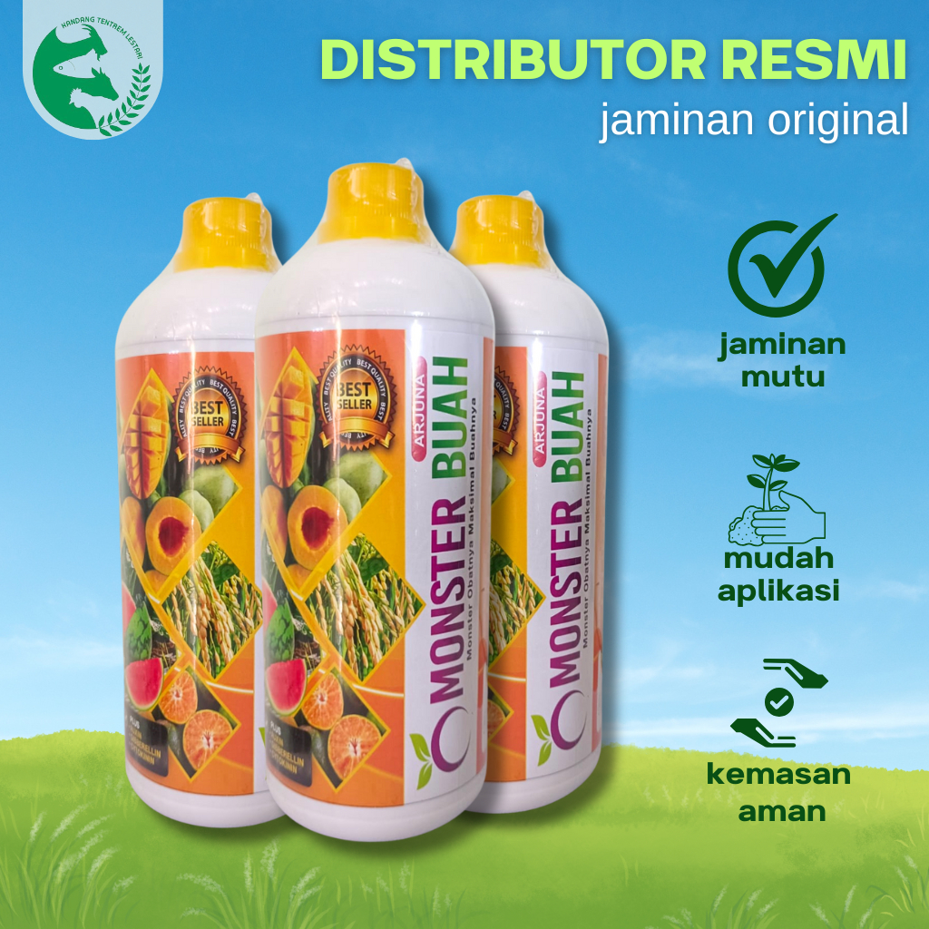 Pupuk MONSSTER BUAH Ekonomis Kallium Phospat Cair 1 L Galaxy Pacu Bunga Perbesar Umbi & Bunga Buah
