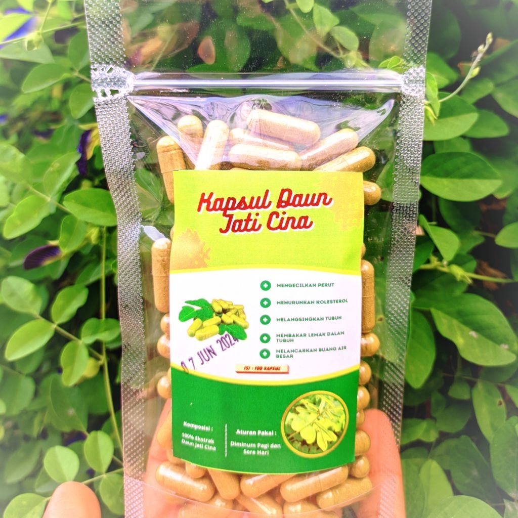Kapsul Jati Cina isi 100 Diet / Detox peluntur lemak 100%