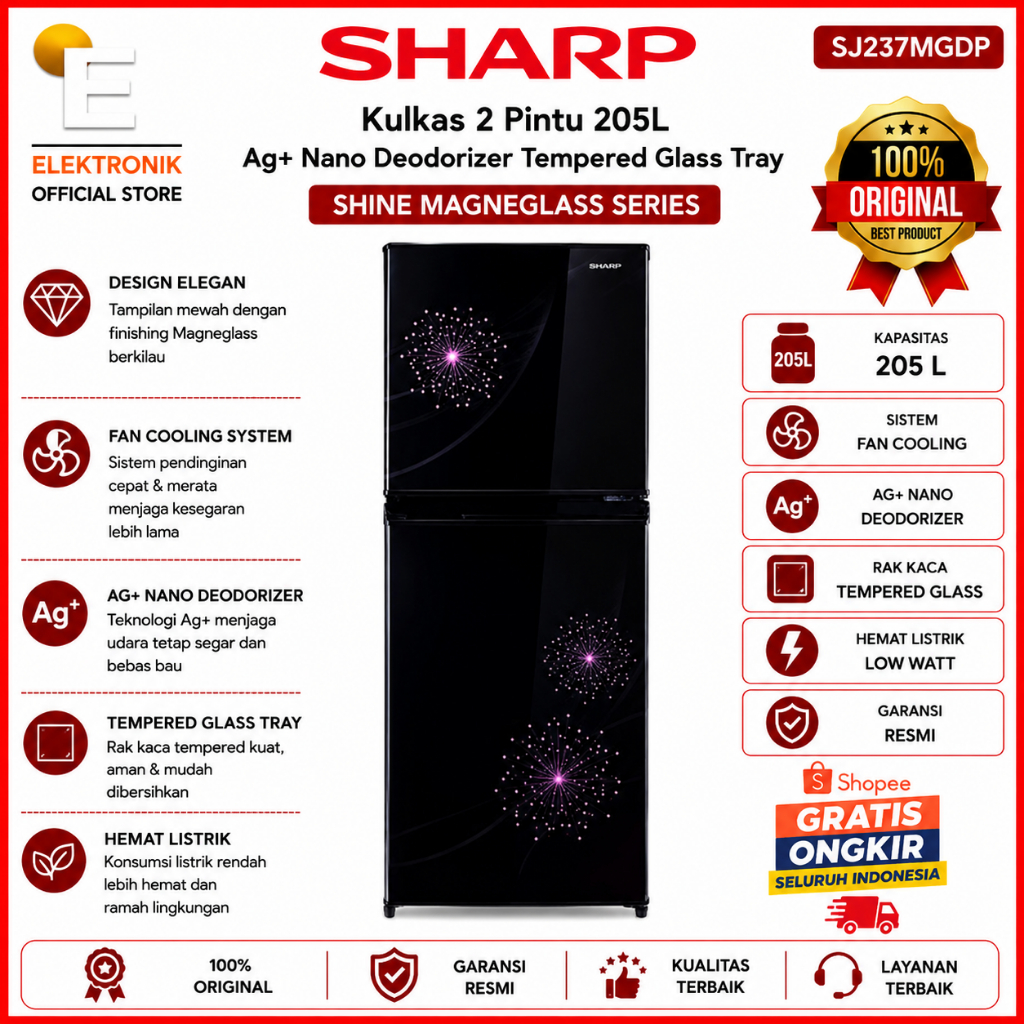 Jual Refrigerator Sharp 205L Terlengkap & Harga Terbaru Juli 2026 ...